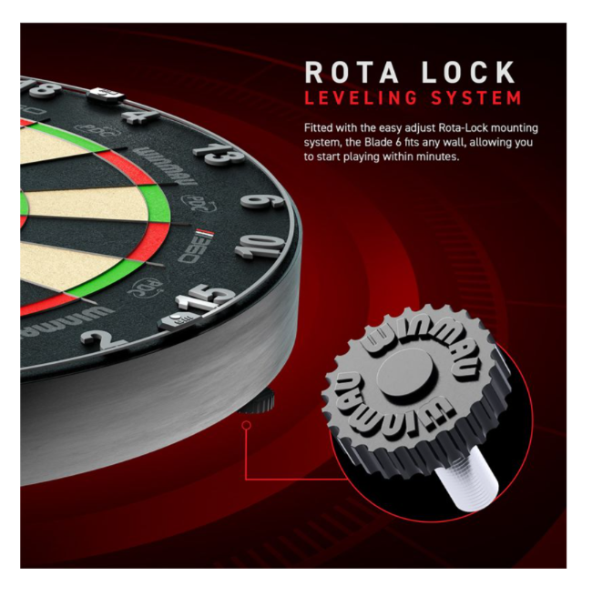 Winmau Blade 6 Triple Core Carbon Dartboard – PDC Official 360°