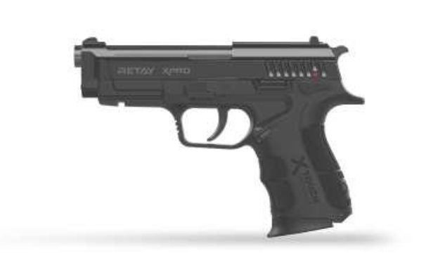 Pistole Retay X Pro Kal. 9 PAK, 14+1Schuss, brüniert, Semi