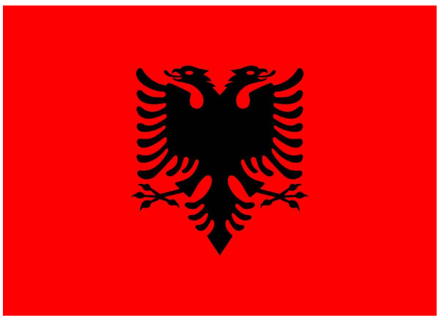 Fahne Albanien