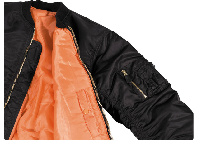 US Pilotenjacke MA1, schwarz