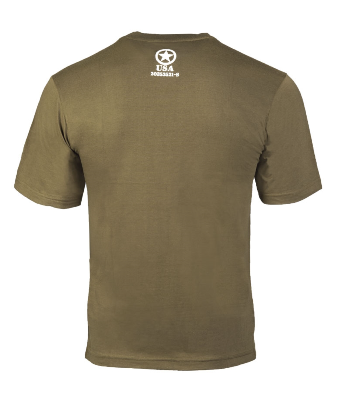 US Army T-SHIRT M.DRUCK ′ALLIED STAR′ OLIV 100% Baumwolle 140 g/m²