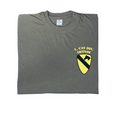 US Army T-SHIRT 1.Cav.Div.Vietnam OLIV 100% Baumwolle 140 g/m²