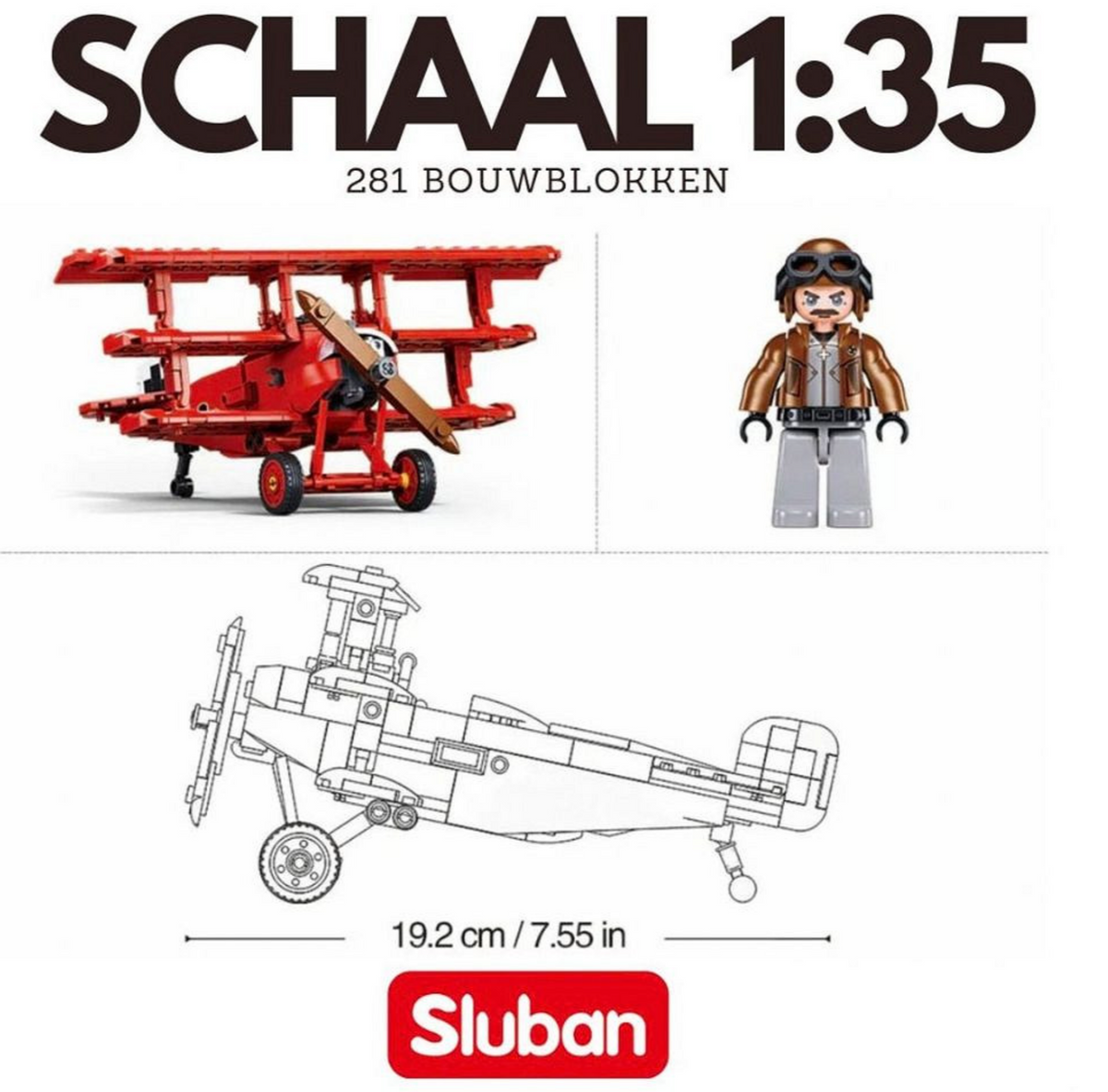 Sluban Fokker DR-1S Roter Baron M38-B1292