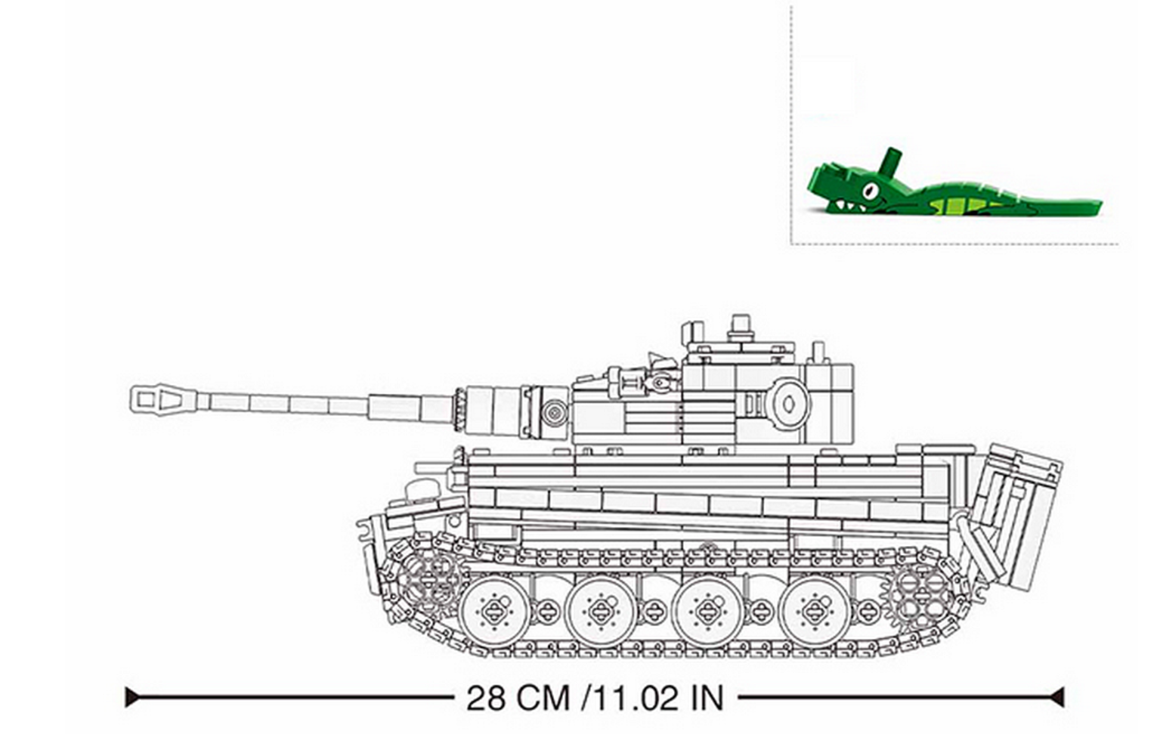 Sluban Army RC Deutscher Tigerpanzer M38-B0851