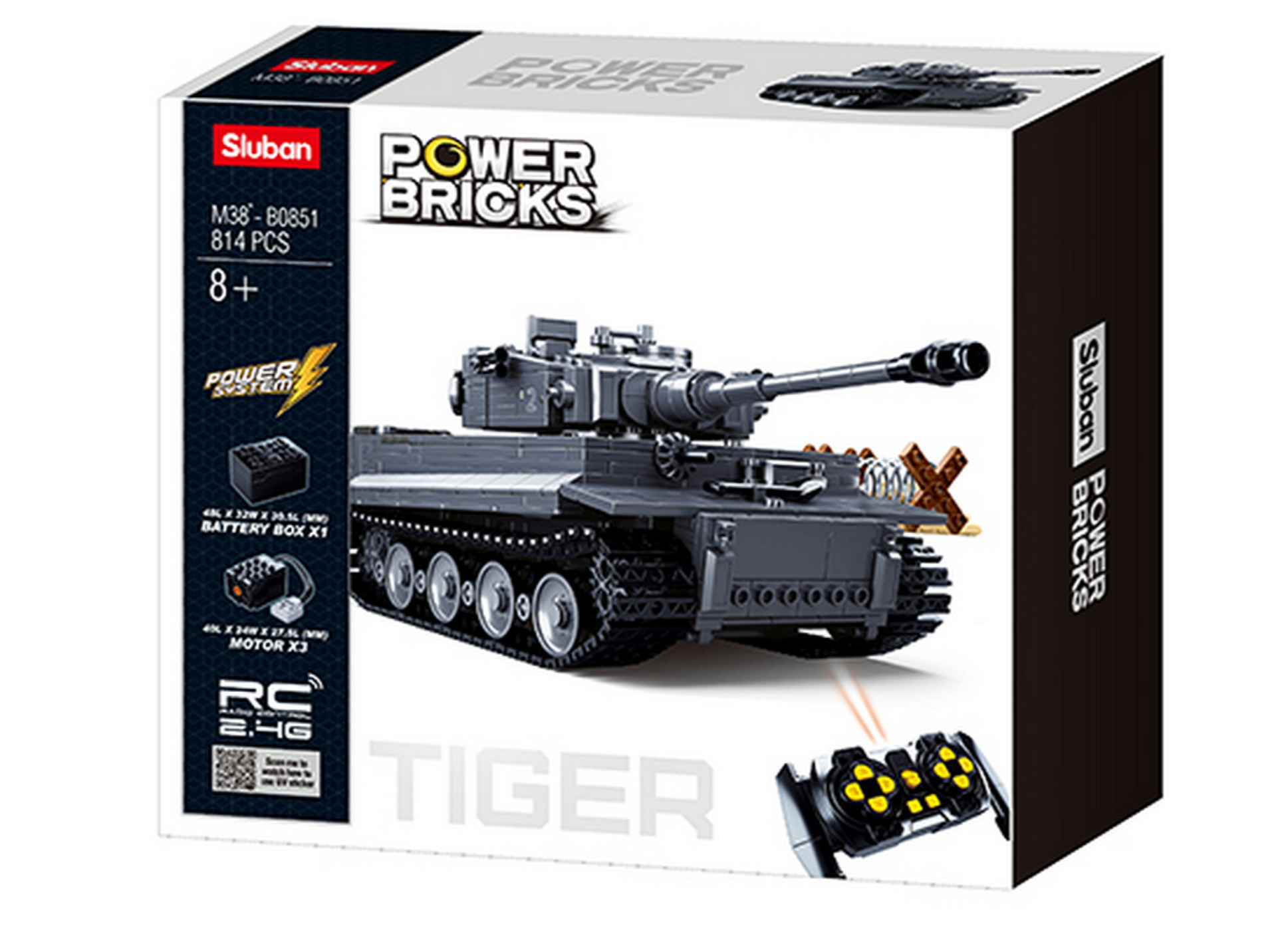 Sluban Army RC Deutscher Tigerpanzer M38-B0851