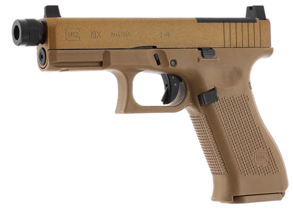 GLOCK 19X MOS Airsoft CO₂ 6 mm < 1,0 J Coyote