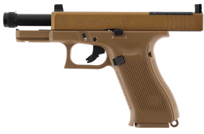 GLOCK 19X MOS Airsoft CO₂ 6 mm < 1,0 J Coyote