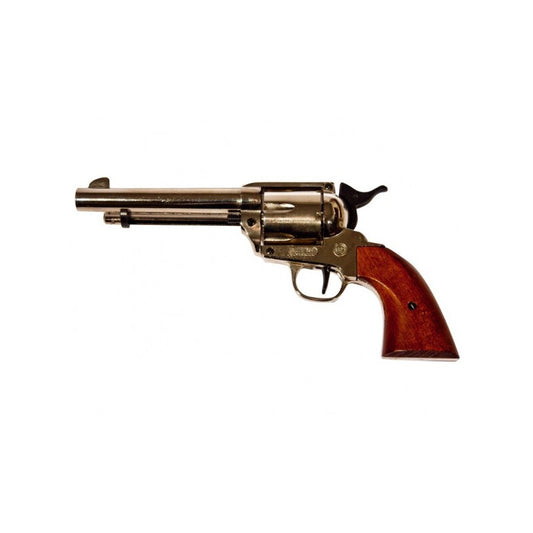 Western Revolver Kal. 9mm Nickel.6"Lauf, Holzgriff, 6 Schuss