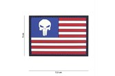 Emblem 3D PVC Punisher USA Flagge
