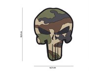 Punisher French Camo Rubber Patch