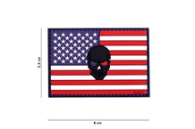 USA Skull Rubber Patch