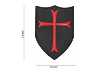Emblem 3D PVC Crusader div.Farben