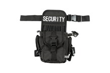 Hüft- und Oberschenkeltasche, "Security", schwarz
