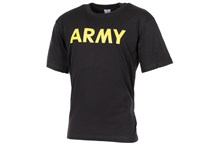 T-Shirt, bedruckt, "Army", schwarz