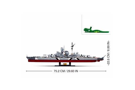 Sluban Bismarck Battleship 2 in 1 M38-B1102