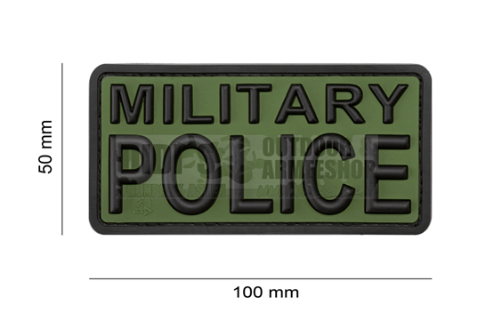 Military Police Rubber Patch - Div. Farben