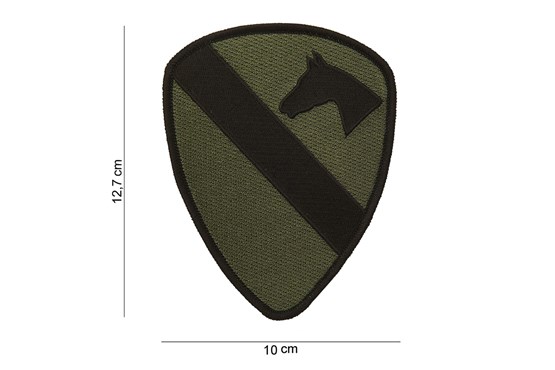 US Emblem Stoffabzeichen Cavalry Patch oliv