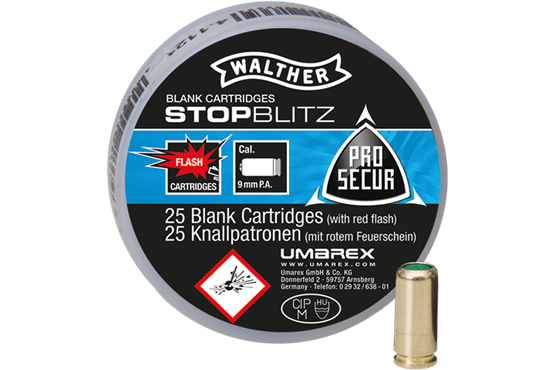 Walther Stop Blitz 25-er, 9mm P.A.K